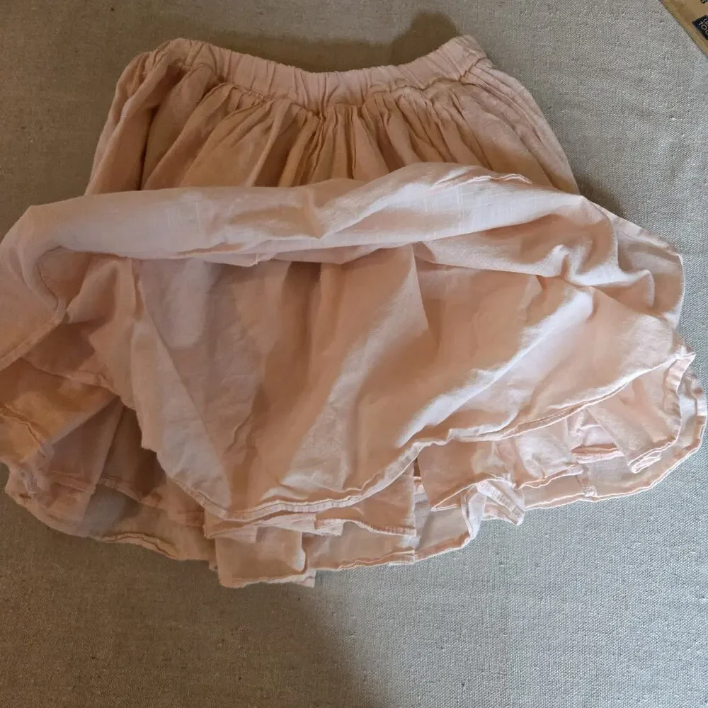 Crewcuts by J Crew Light Pink Pull On Bubble Skirt Y2K Balletcore Girls Size 6/7